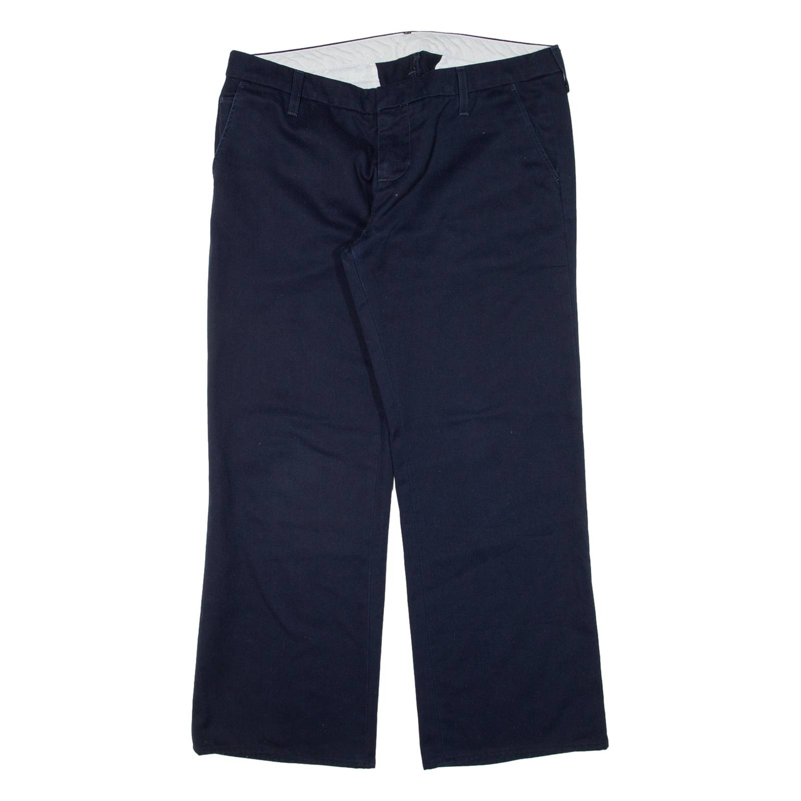 CARHARTT Womens Trousers Blue Relaxed Straight W35 L27