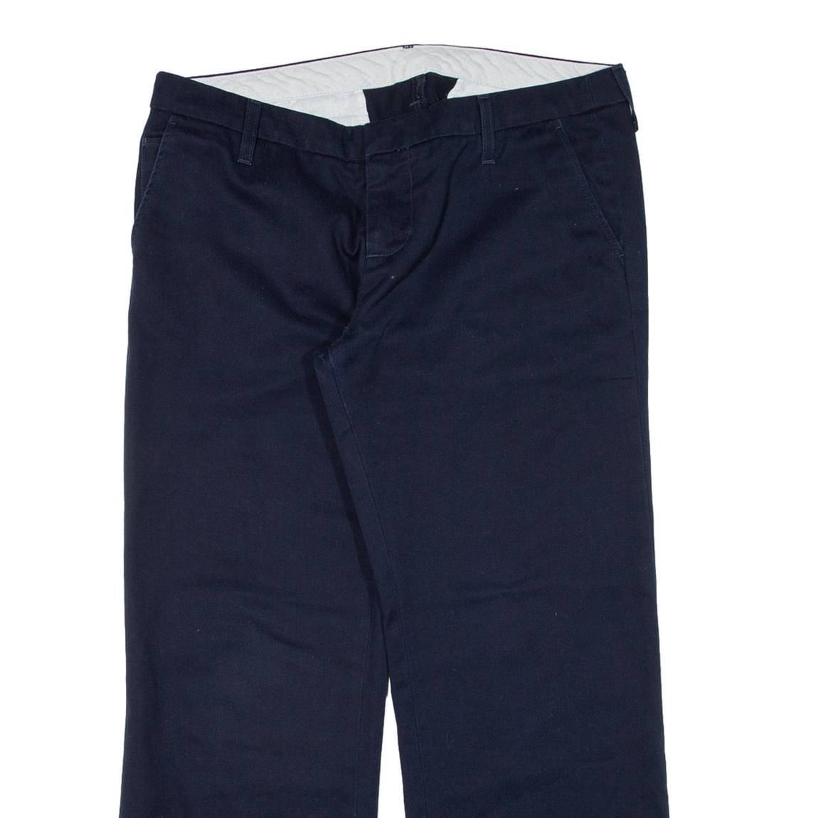 CARHARTT Womens Trousers Blue Relaxed Straight W35 L27