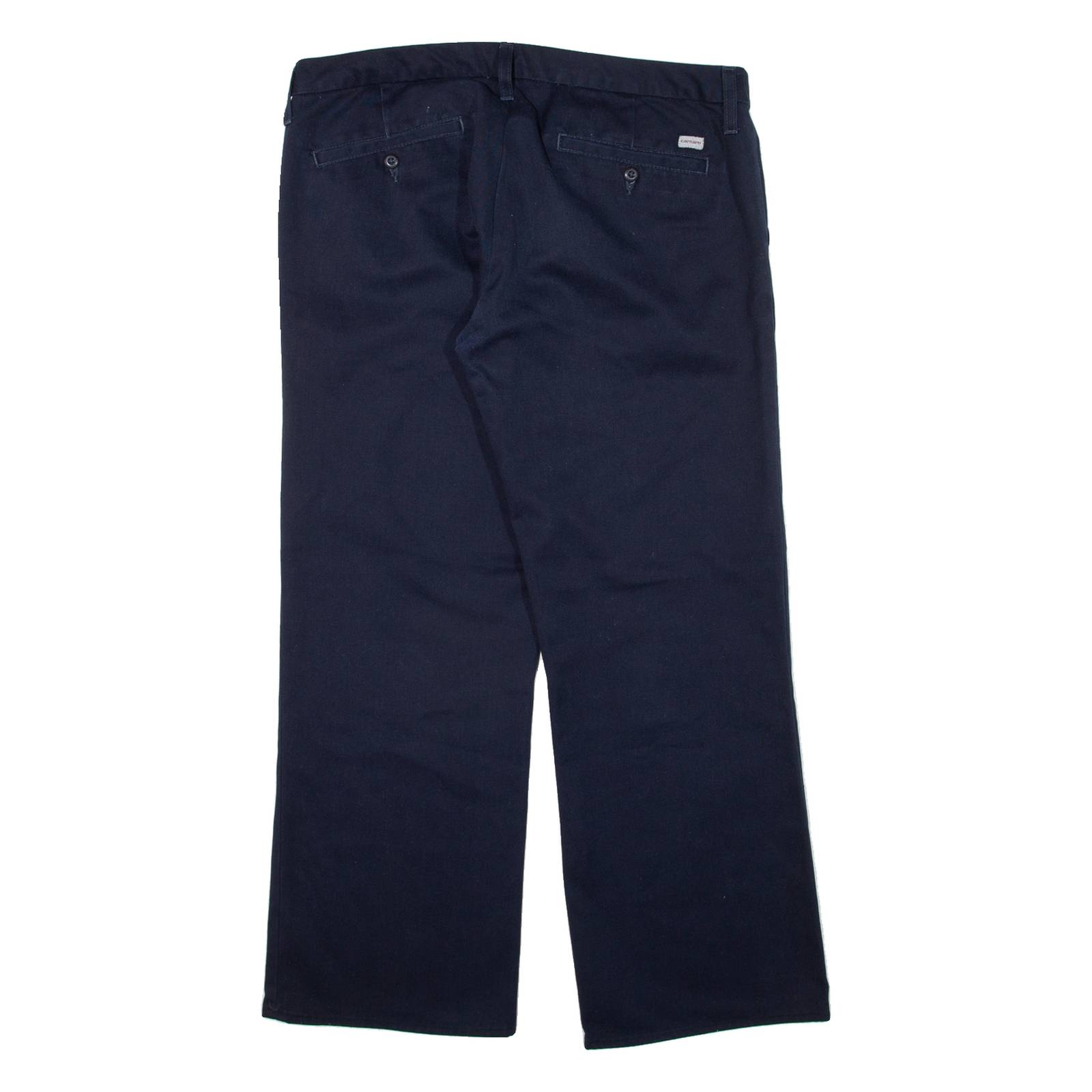 CARHARTT Womens Trousers Blue Relaxed Straight W35 L27