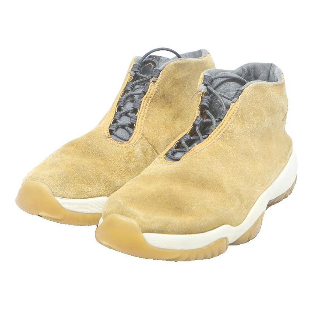 AIR JORDAN Future Mens Suede Low Top Trainers Beige UK 8.5 Classic Design