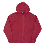 Womens Maroon Hoodie Full Zip XL