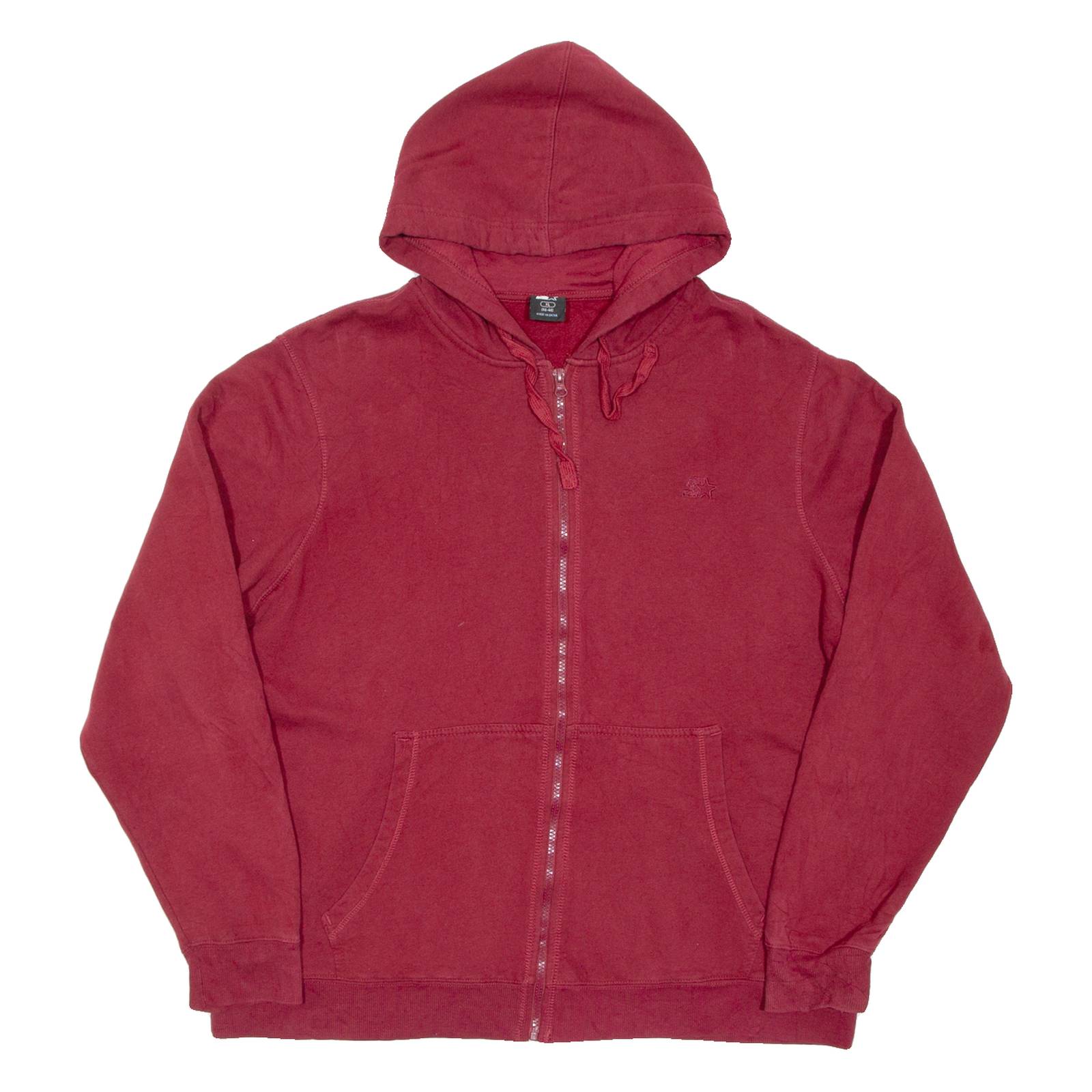 Womens Maroon Hoodie Full Zip XL