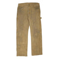 DICKIES Mens Jeans Beige Regular Straight Denim W34 L30 Workwear Utility Zip
