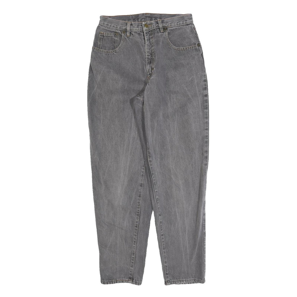 Grey Womens Regular Fit Straight Denim Cotton Blend Jeans W28 L30 Classic Casual