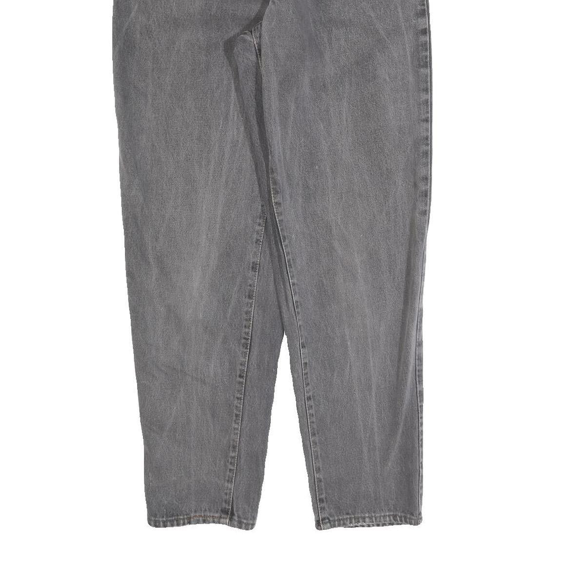 Grey Womens Regular Fit Straight Denim Cotton Blend Jeans W28 L30 Classic Casual