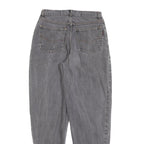 Grey Womens Regular Fit Straight Denim Cotton Blend Jeans W28 L30 Classic Casual