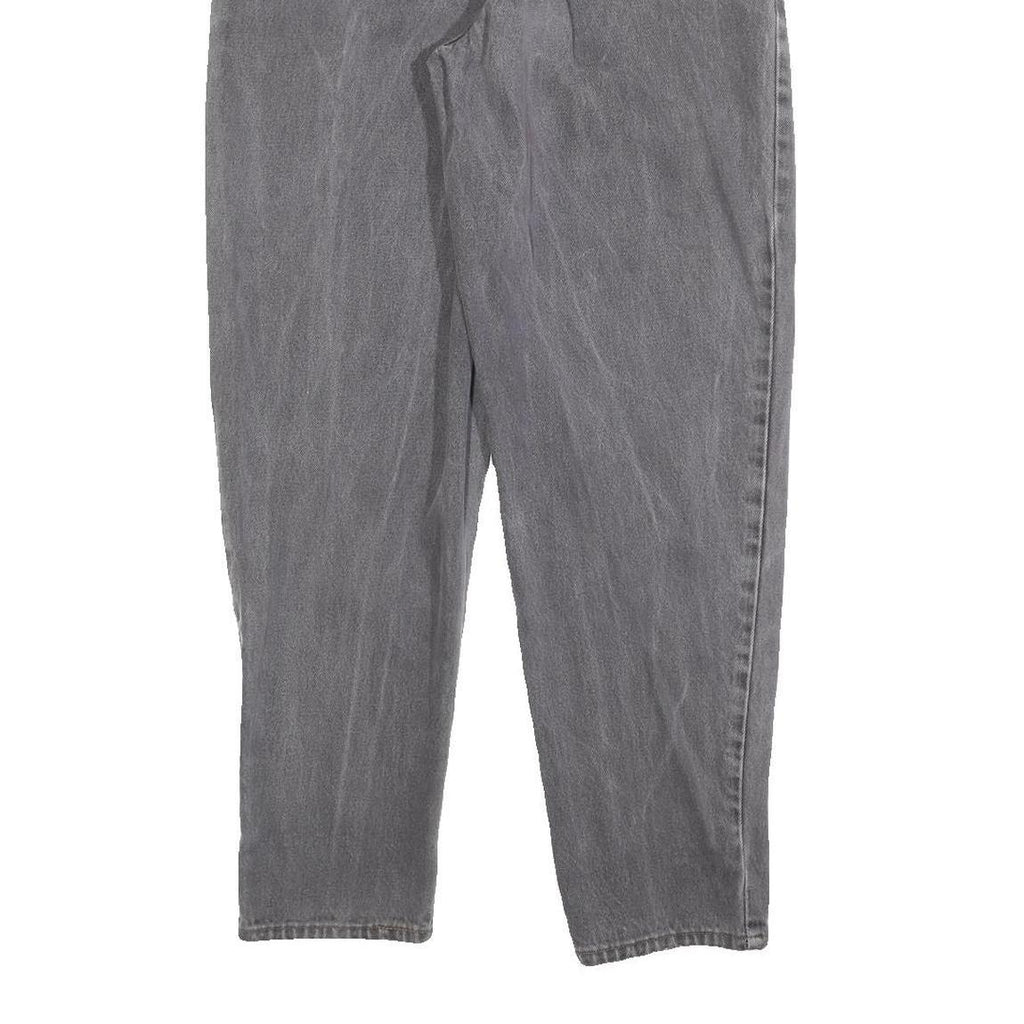 Grey Womens Regular Fit Straight Denim Cotton Blend Jeans W28 L30 Classic Casual