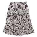 FAT FACE Womens Black & White Printed Swing Knee Length Cotton Blend Skirt UK 20