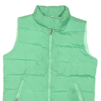 AMERICAN EAGLE Womens Green Sleeveless Zip Jacket S Polyester Blend Puffer Vest