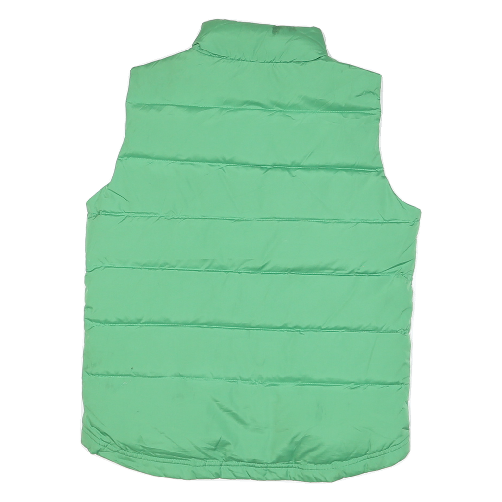 AMERICAN EAGLE Womens Green Sleeveless Zip Jacket S Polyester Blend Puffer Vest