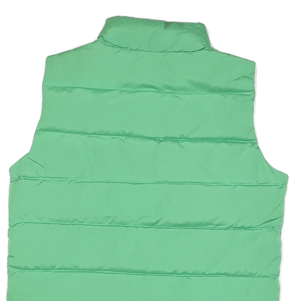 AMERICAN EAGLE Womens Green Sleeveless Zip Jacket S Polyester Blend Puffer Vest