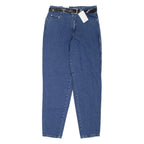 MAC Jessy Belted Womens Jeans Blue Regular Mom W30 L32