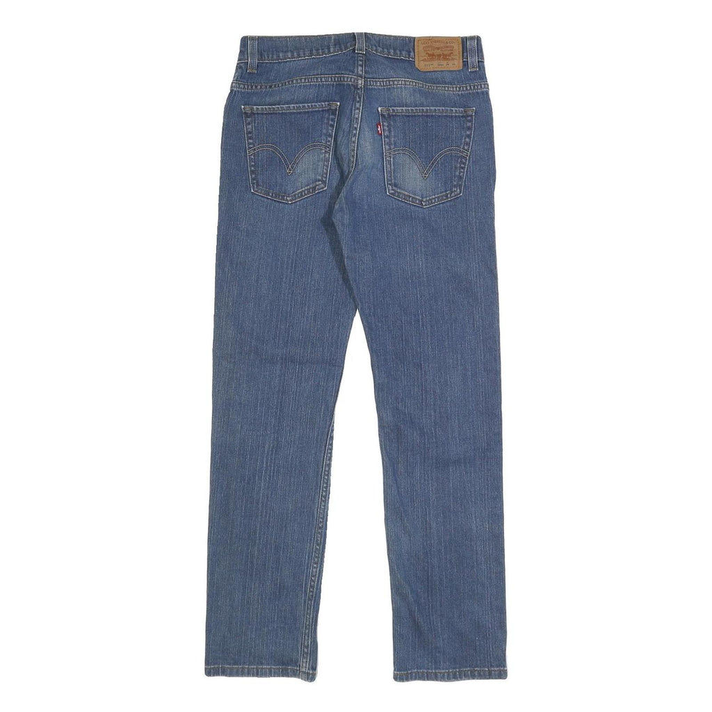 LEVI'S 511 Mens Slim Blue Denim Medium Wash W29 L29 Skinny Fit Jeans Zip Closure