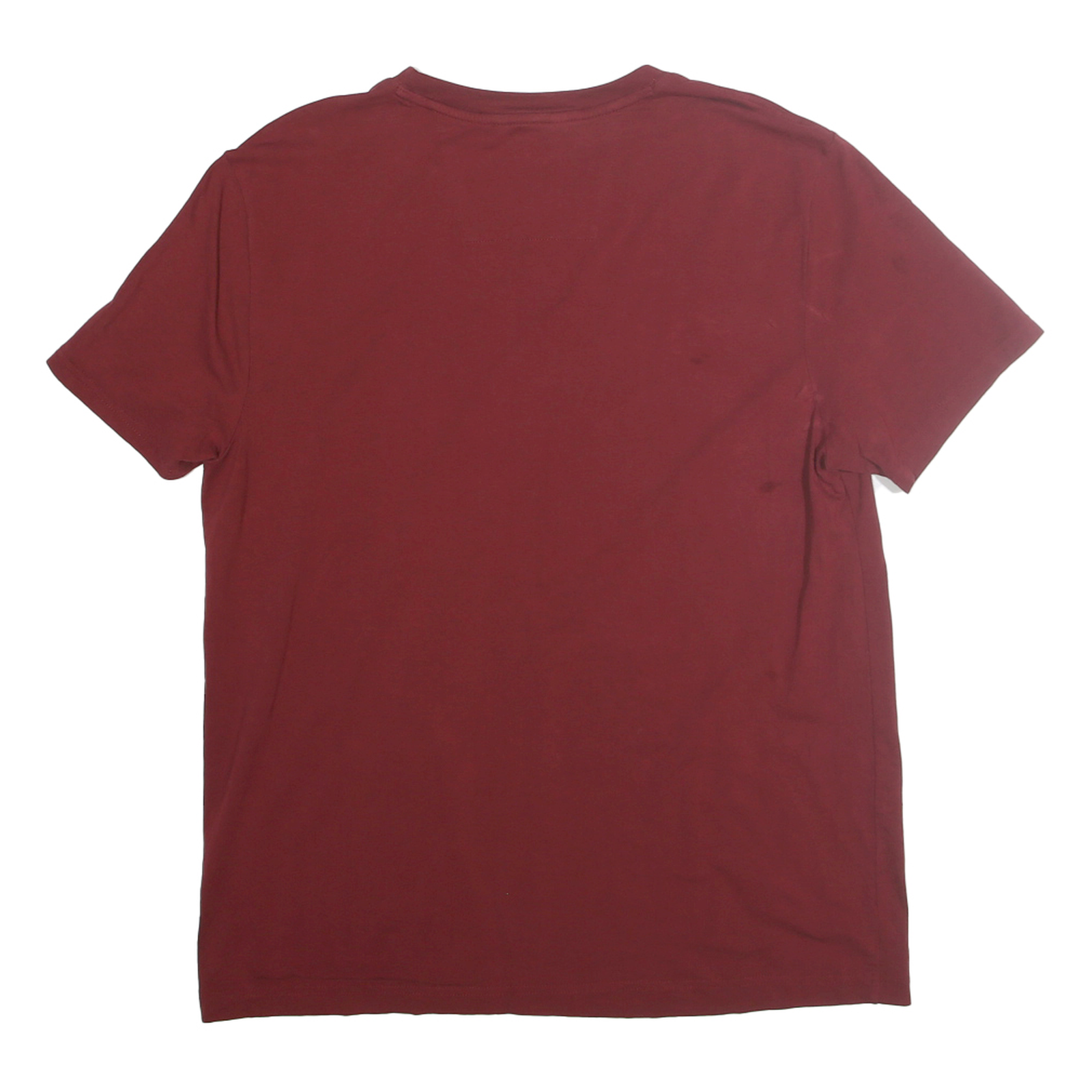 NAUTICA Mens Red Cotton Blend T-Shirt L Short Sleeve Crew Neck Classic Fit