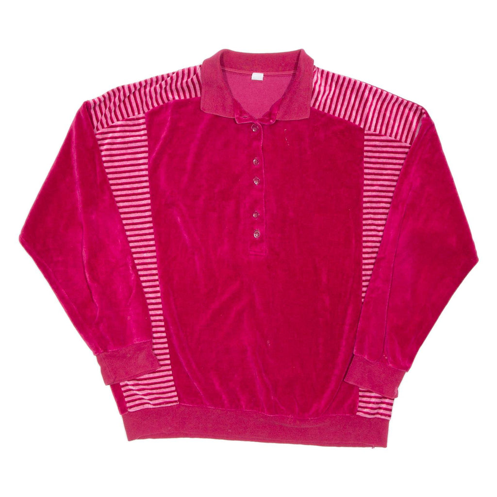 Velvet Womens Polo Shirt Pink Long Sleeve L
