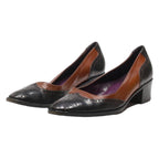 BRUNO MAGLI Brogue Pump Heels Brown Leather Womens UK 5.5