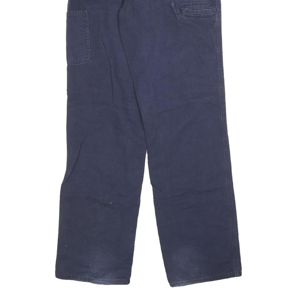 CARHARTT Mens Blue Regular Fit Straight Leg Denim Jeans W31 L34 Workwear Zip