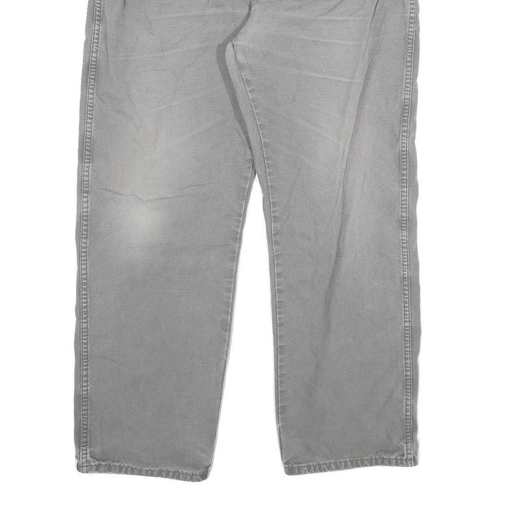 DICKIES Mens Jeans Grey Regular Straight Denim Medium W40 L30 Workwear Utility