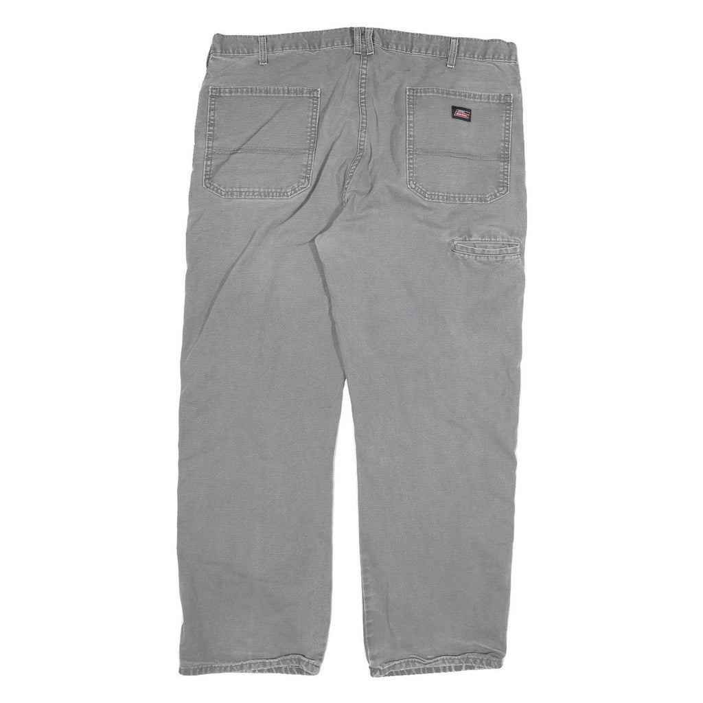DICKIES Mens Jeans Grey Regular Straight Denim Medium W40 L30 Workwear Utility