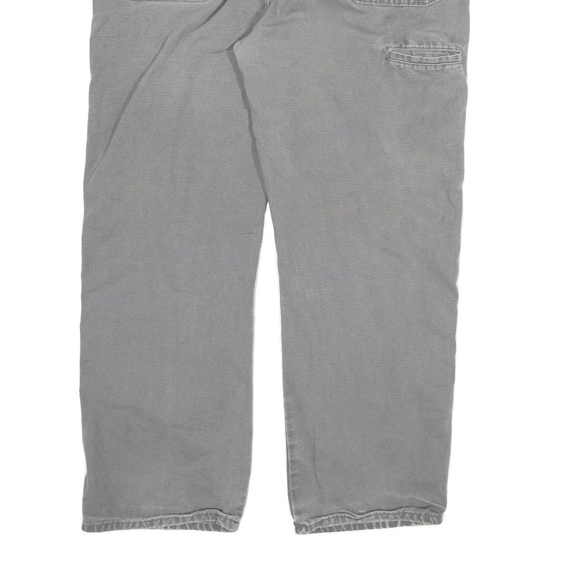 DICKIES Mens Jeans Grey Regular Straight Denim Medium W40 L30 Workwear Utility