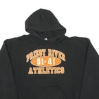 RUSSELL ATHLETIC Mens Black Priest River Athletics Pullover Hoodie XL