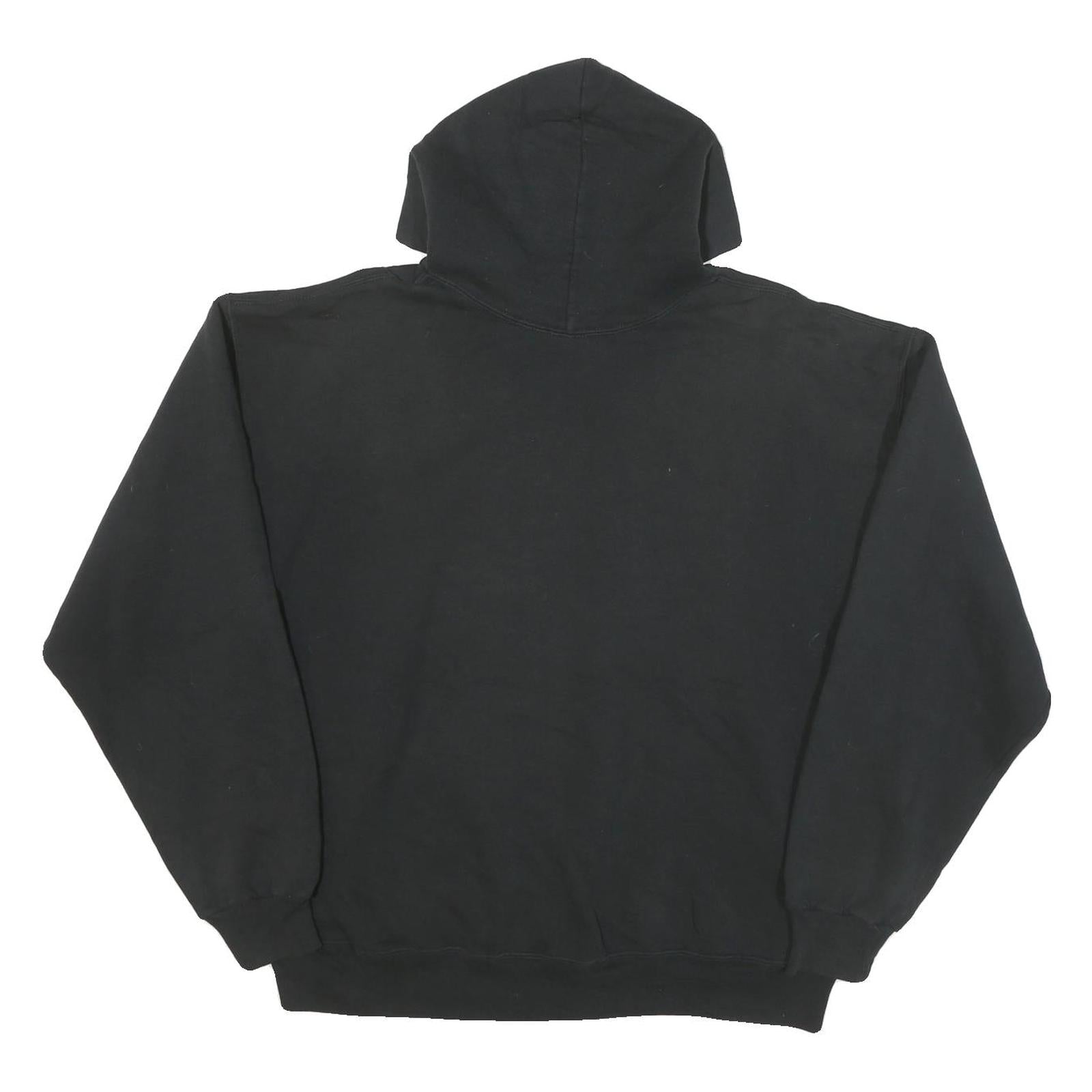 RUSSELL ATHLETIC Mens Black Priest River Athletics Pullover Hoodie XL