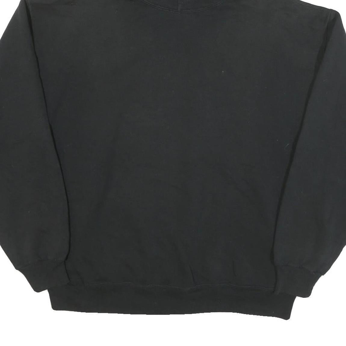 RUSSELL ATHLETIC Mens Black Priest River Athletics Pullover Hoodie XL