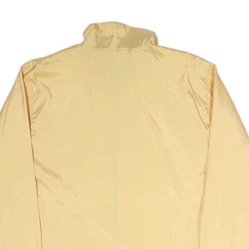 AUTHENTIC KLEIN Womens Yellow Animal Print Zip Jacket M Polyester Blend