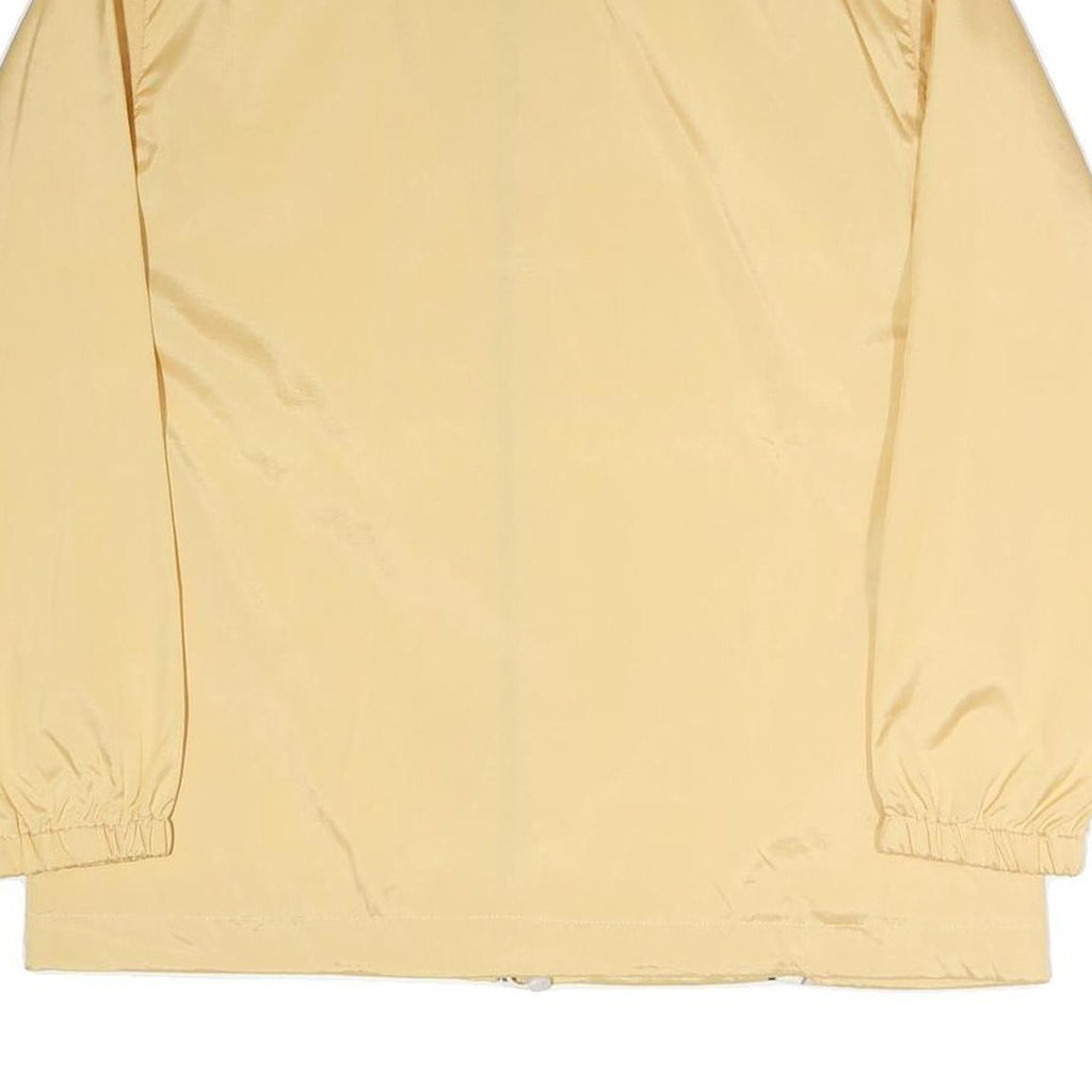 AUTHENTIC KLEIN Womens Yellow Animal Print Zip Jacket M Polyester Blend