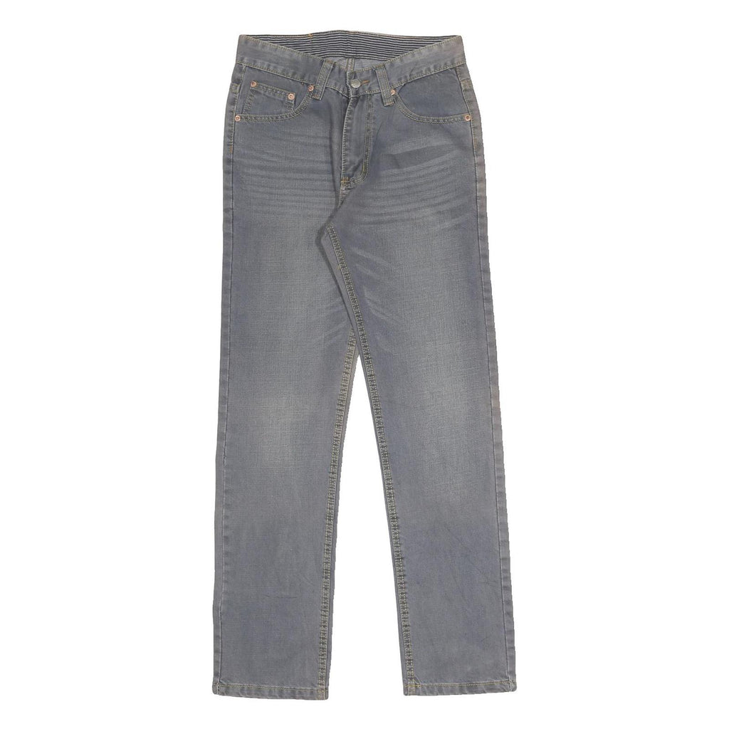 LEVI'S 505 Mens Jeans Blue Regular Straight Denim Medium W30 L32 Zip Cotton