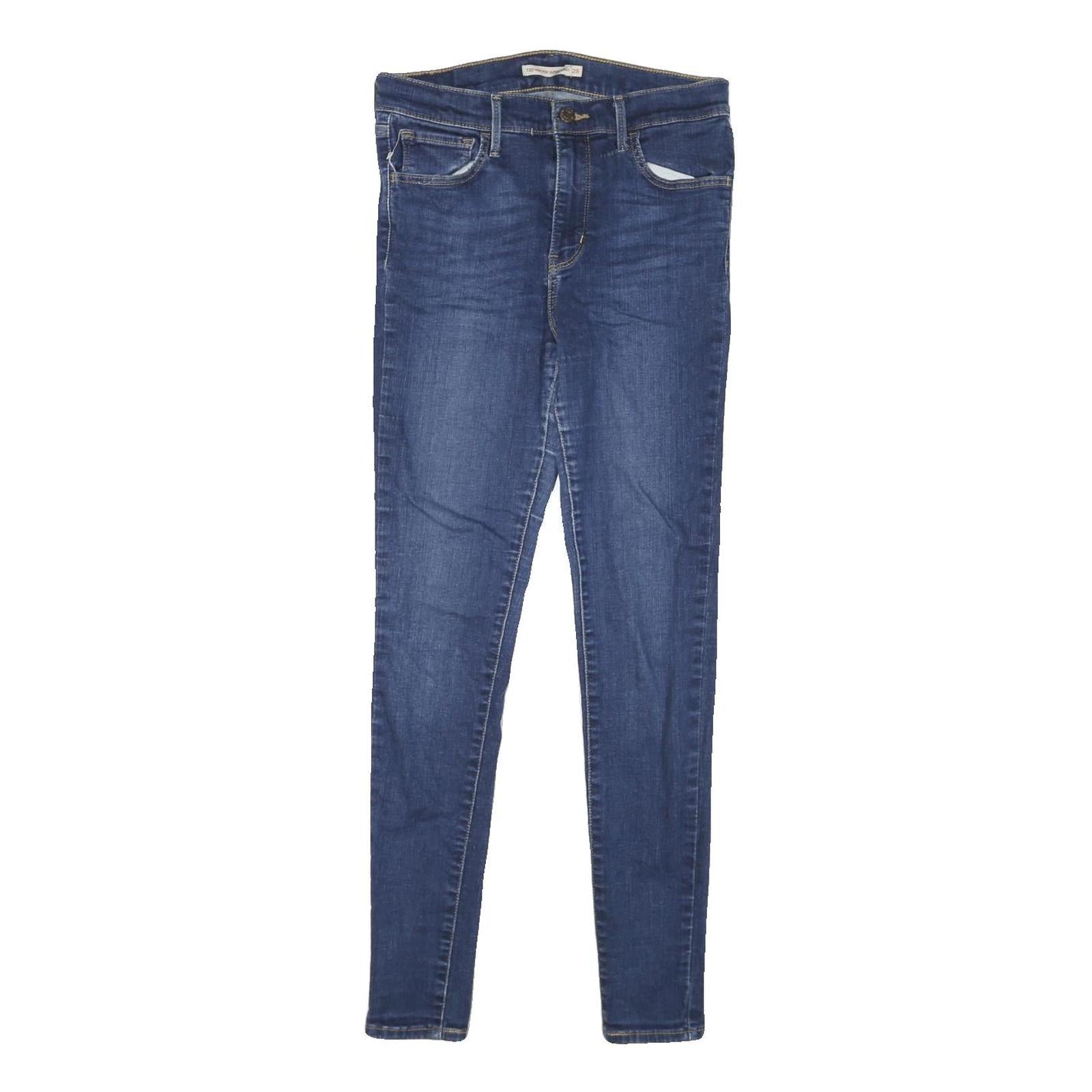 LEVI'S 720 Womens Jeans Blue Slim Skinny Denim Medium Wash W28 L28 Stretch