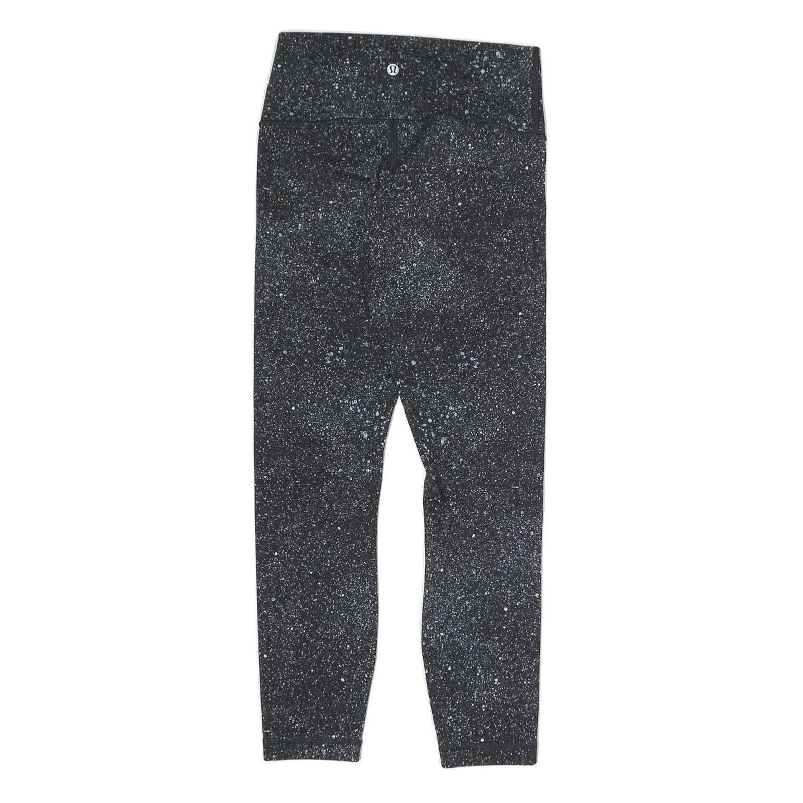 LULULEMON Womens Joggers Black & White S W25 L25 Slim Tapered Performance