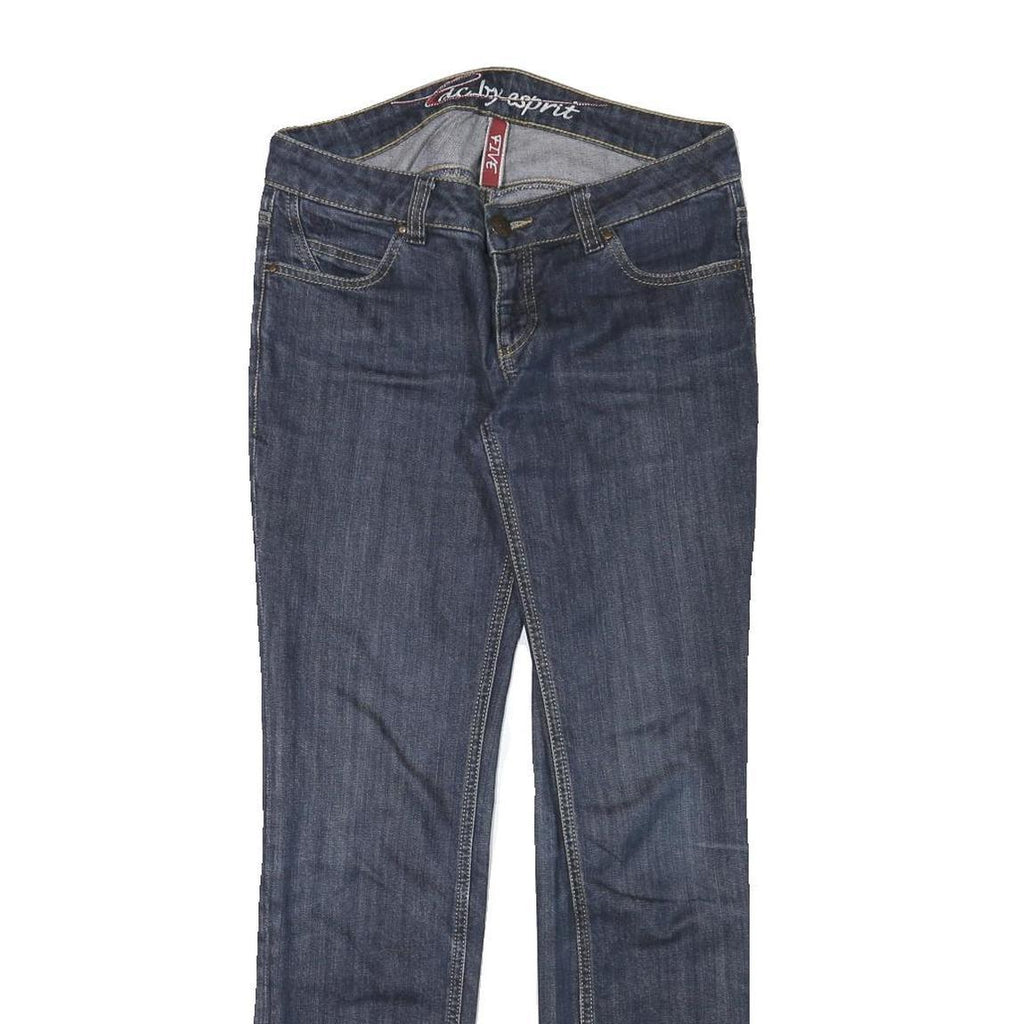 ESPRIT Womens Jeans Blue Slim Skinny Denim Medium W30 L30 Embroidered Pocket