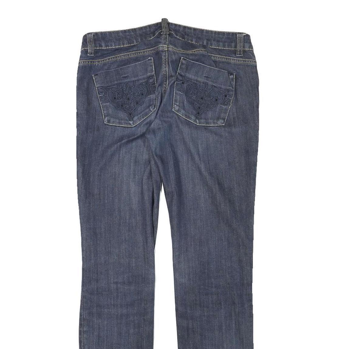 ESPRIT Womens Jeans Blue Slim Skinny Denim Medium W30 L30 Embroidered Pocket