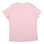 NIKE Womens Pink XL T-Shirt Short Sleeve Crew Neck Cotton Blend Logo Print