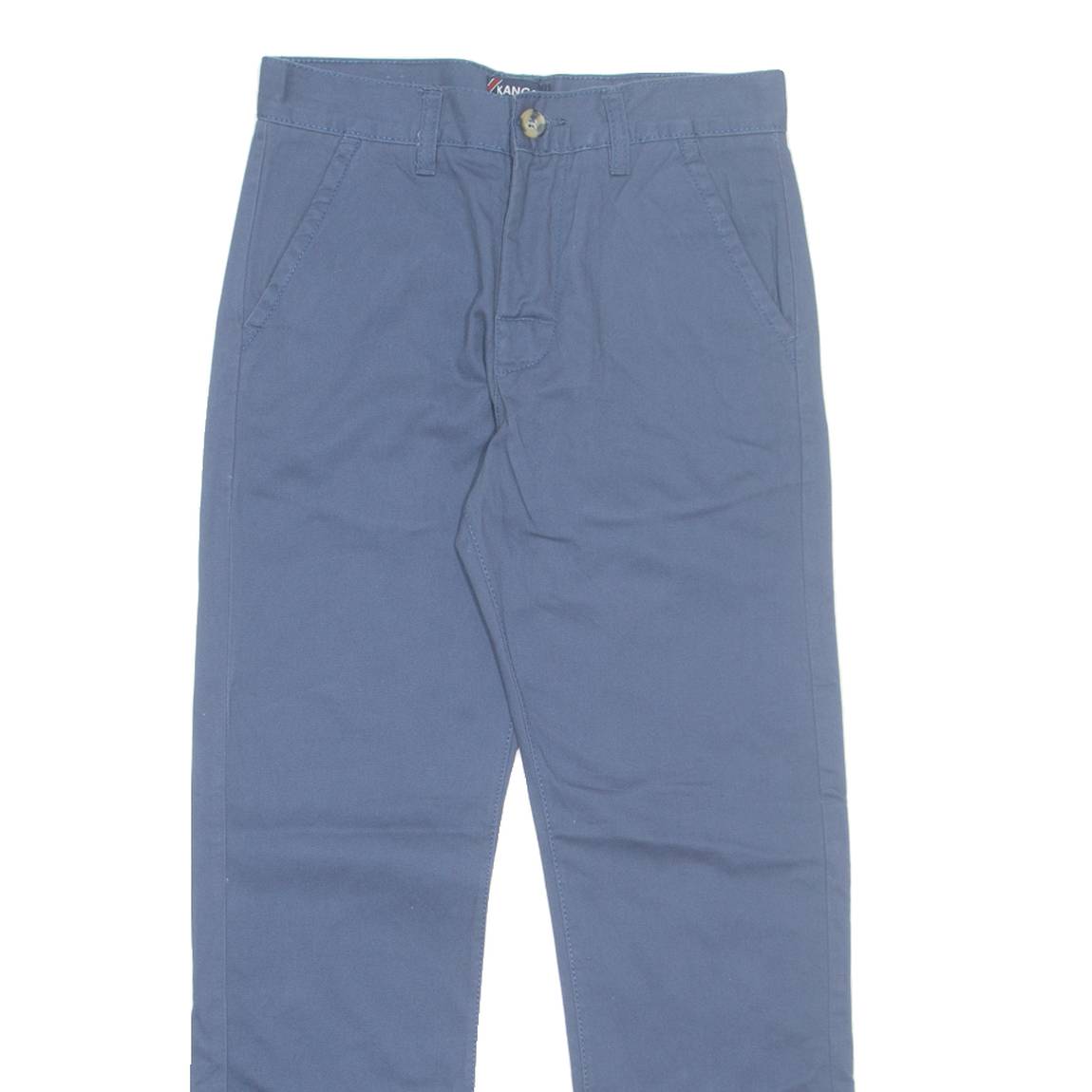 KANGOL Chino Mens Trousers Blue Regular Tapered W26 L26