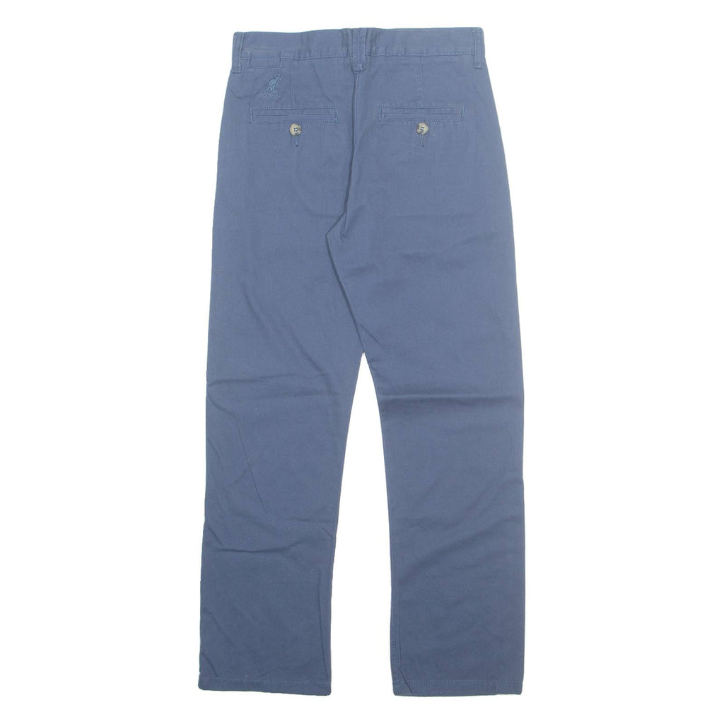 KANGOL Chino Mens Trousers Blue Regular Tapered W26 L26