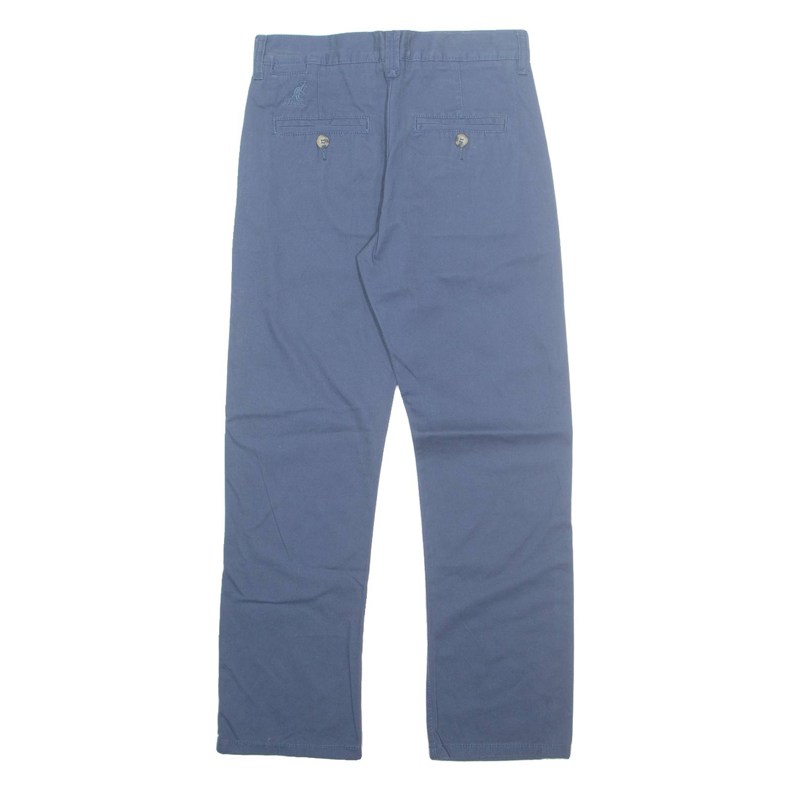 KANGOL Chino Mens Trousers Blue Regular Tapered W26 L26