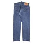 LEVI'S 501 Mens Jeans Blue Regular Straight Denim Medium W30 L30 Classic Button