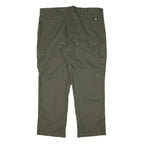 DICKIES Mens Cotton Blend Green Regular Straight Cargo Trousers W42 L30 Zip