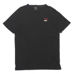 PUMA Mens Black Graphic T-Shirt M Short Sleeve Crew Neck Casual Cotton Blend