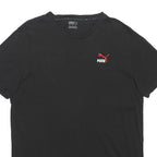 PUMA Mens Black Graphic T-Shirt M Short Sleeve Crew Neck Casual Cotton Blend