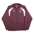ADIDAS Mens Maroon & White Softball Team Zip Jacket S Polyester Blend Sportswear
