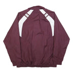 ADIDAS Mens Maroon & White Softball Team Zip Jacket S Polyester Blend Sportswear