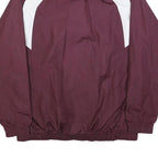 ADIDAS Mens Maroon & White Softball Team Zip Jacket S Polyester Blend Sportswear