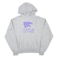 CHAMPION Mens Grey Franklin Volleyball Pullover Hoodie L Sports Logo Sweatshirt