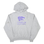 CHAMPION Mens Grey Franklin Volleyball Pullover Hoodie L Sports Logo Sweatshirt