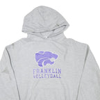 CHAMPION Mens Grey Franklin Volleyball Pullover Hoodie L Sports Logo Sweatshirt