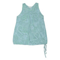 FAT FACE Womens Green Printed Sleeveless Scoop Neck Top UK 12 Casual Summer