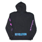 CHAMPION Womens Black Hoodie L